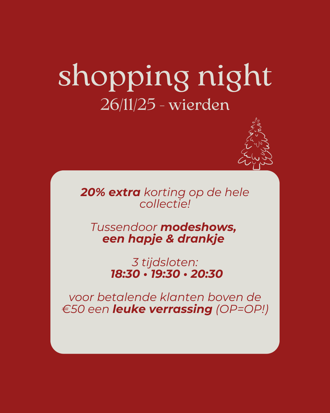 Shopping Night 26-11 Wierden