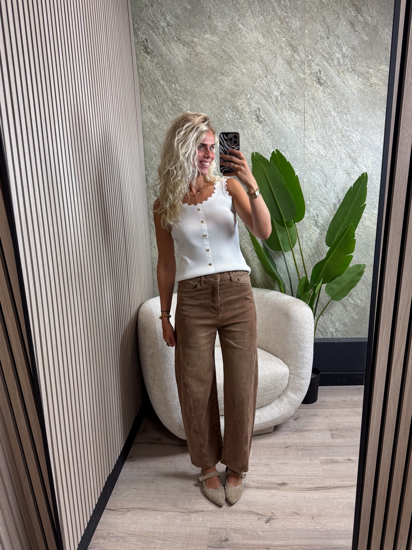 Balloon Jeans - Roestbruin