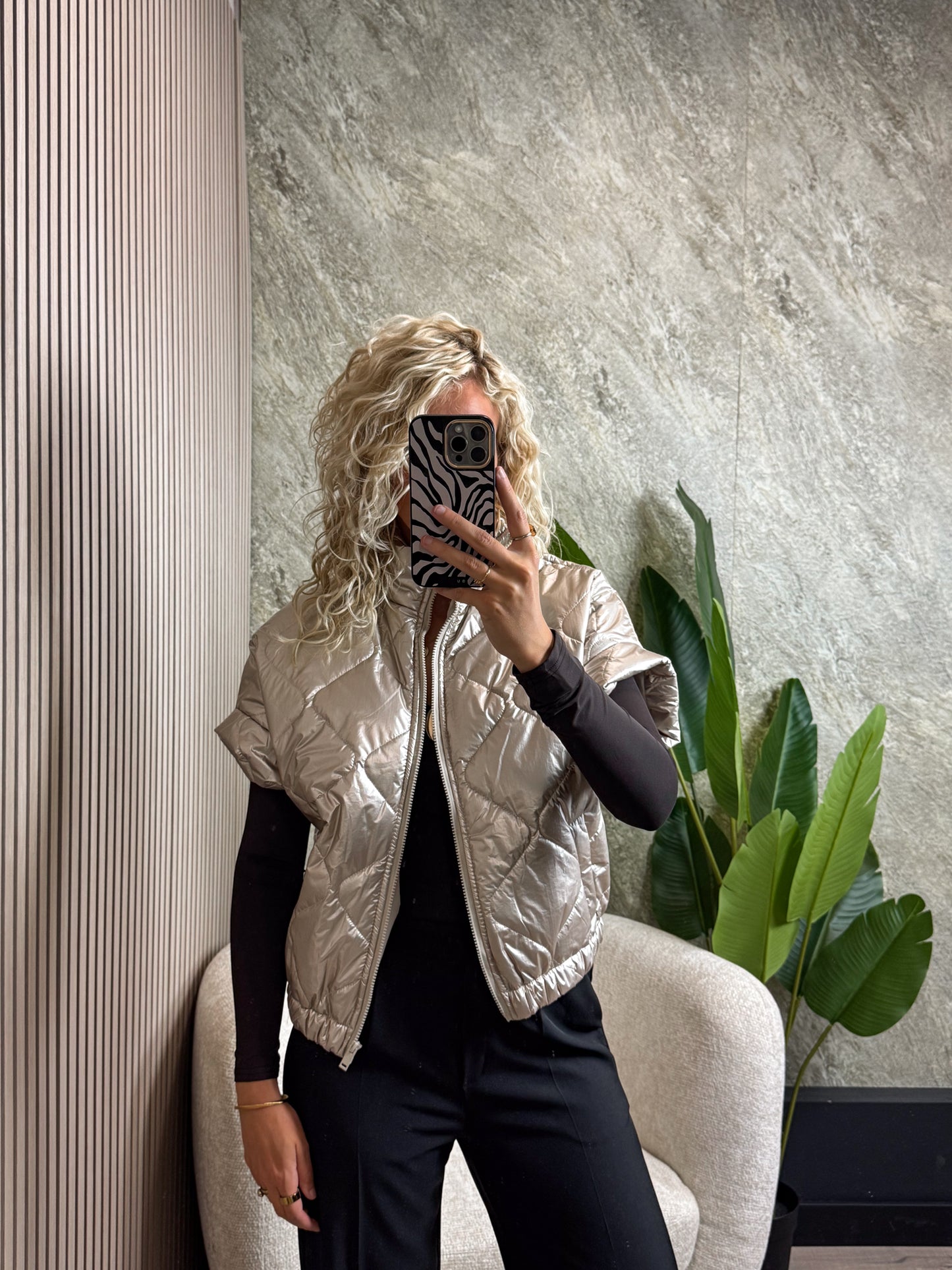 Padded bodywarmer