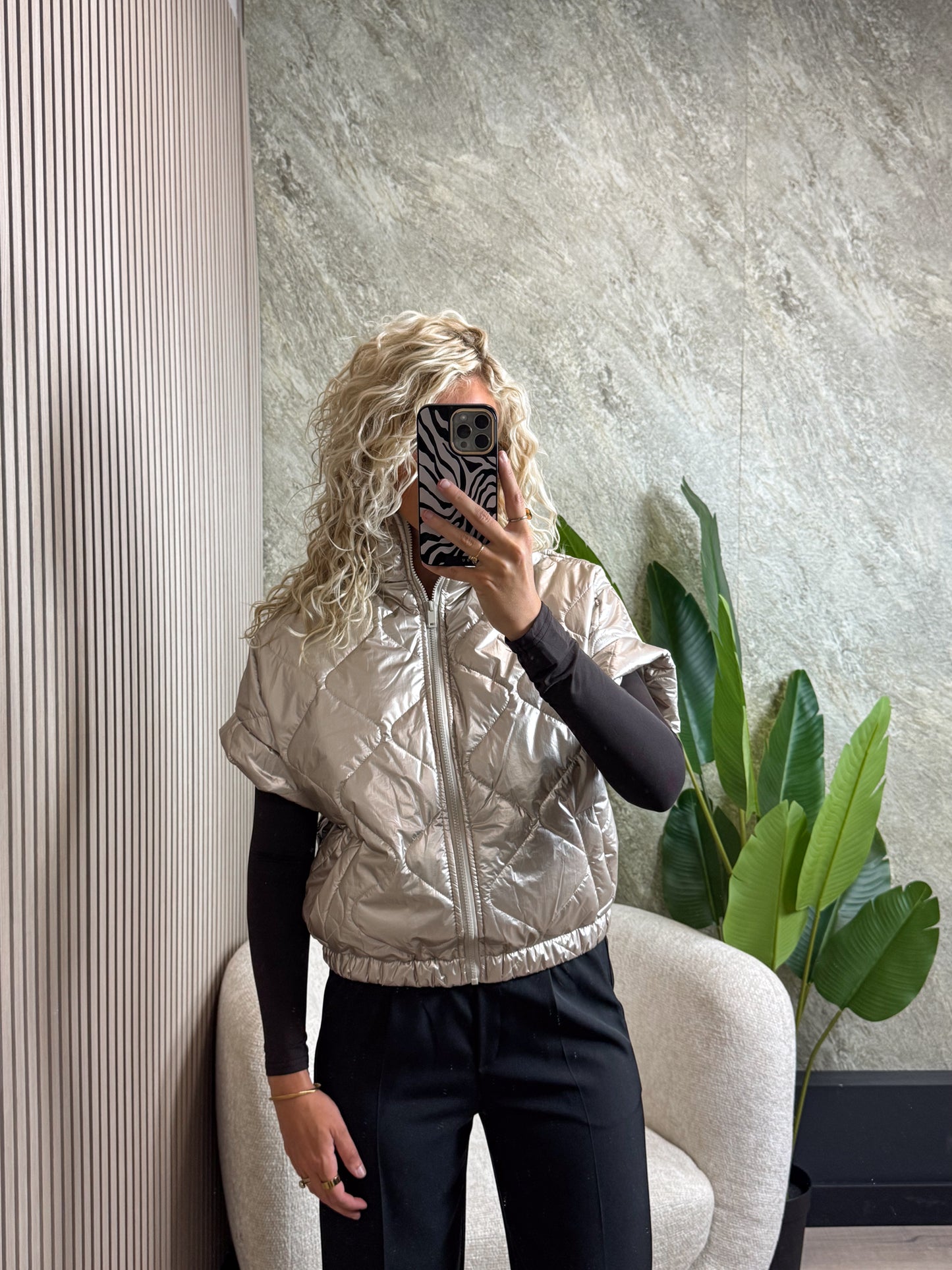 Padded bodywarmer