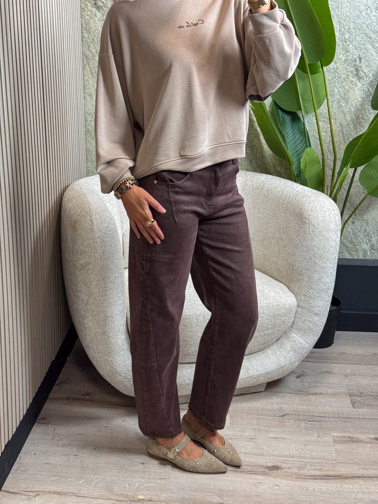 Balloon Jeans - Plum denim