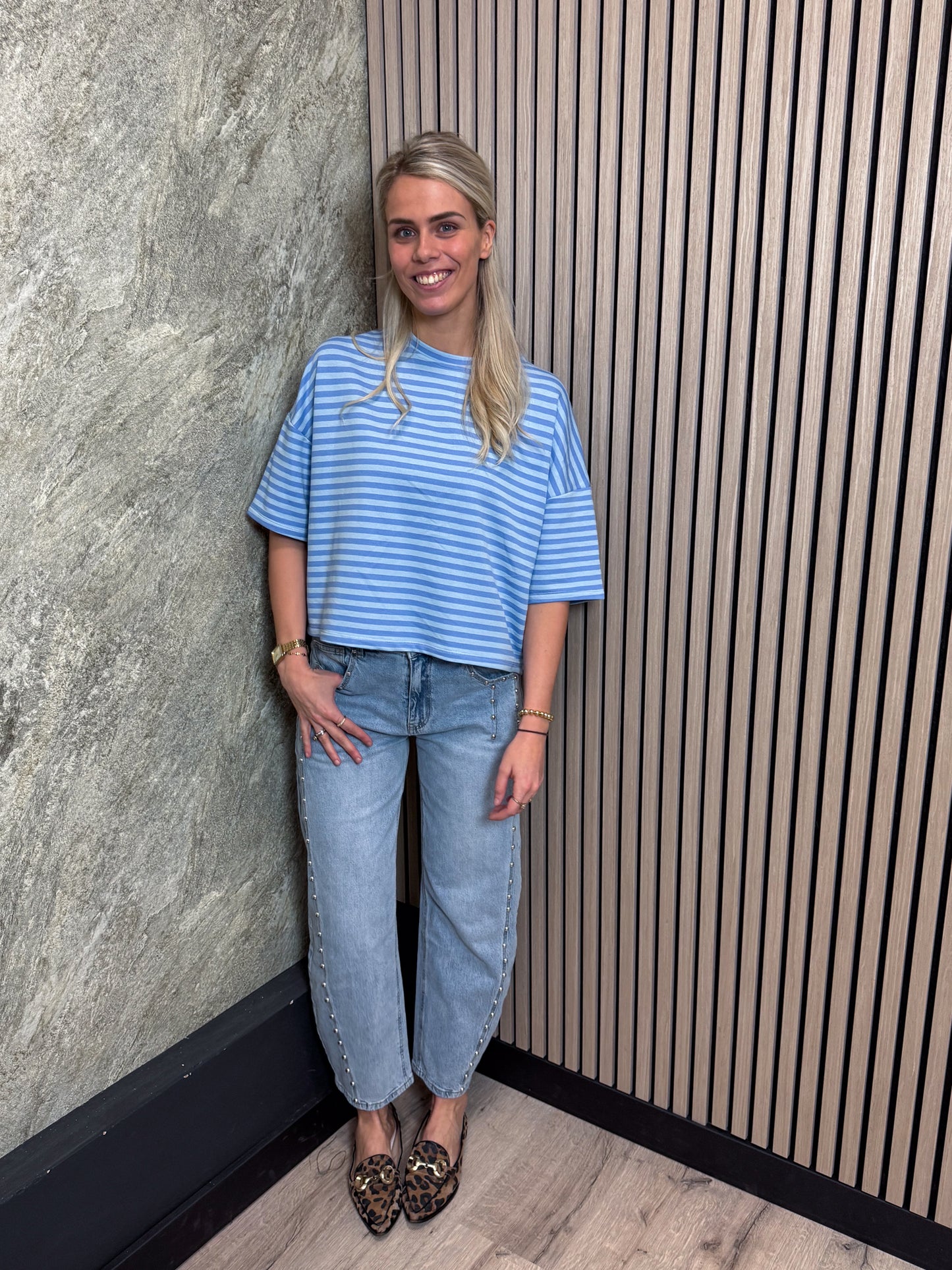 Barrel Jeans met Studs