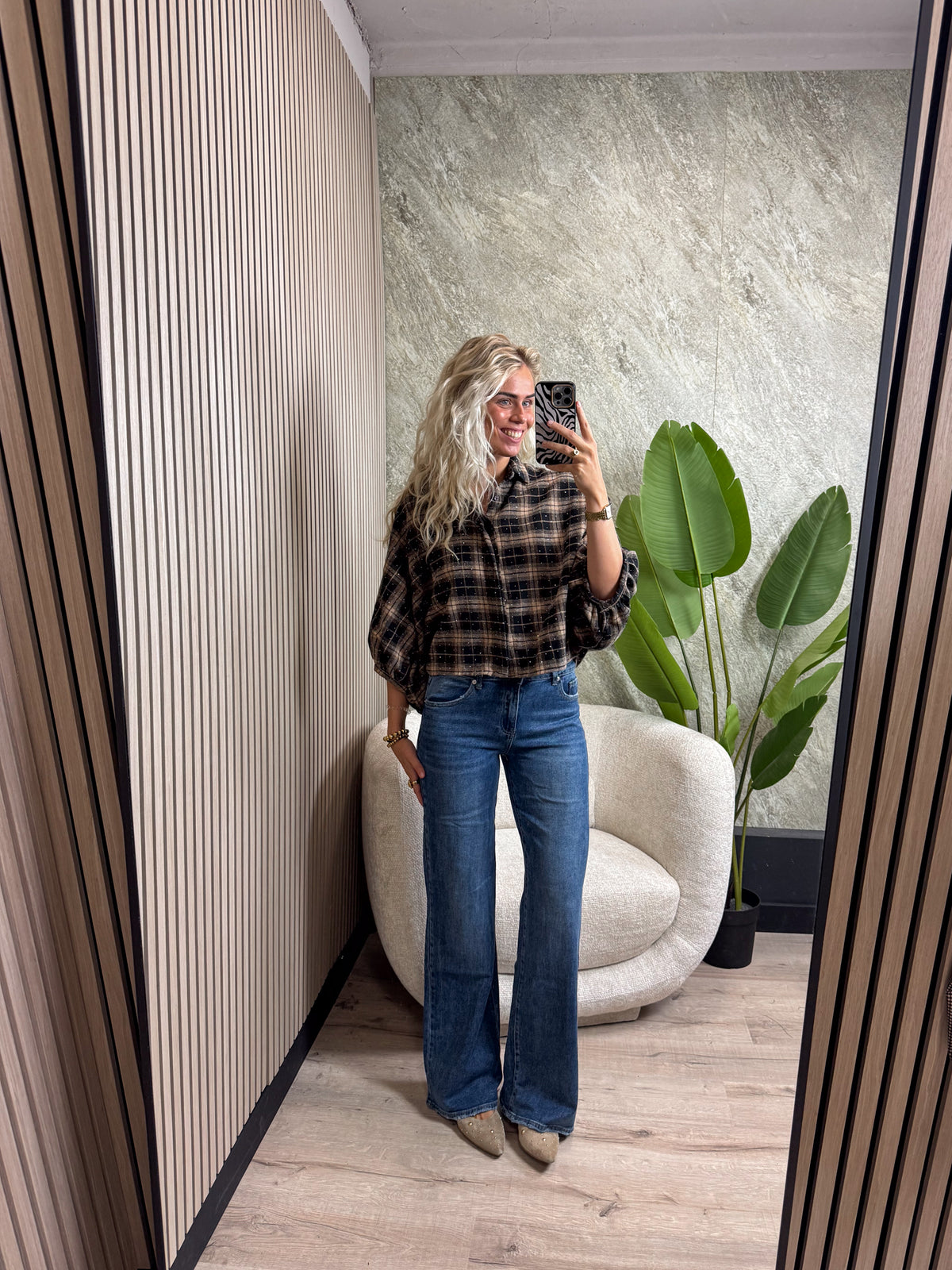 Tall Wide Leg Jeans - Blauw