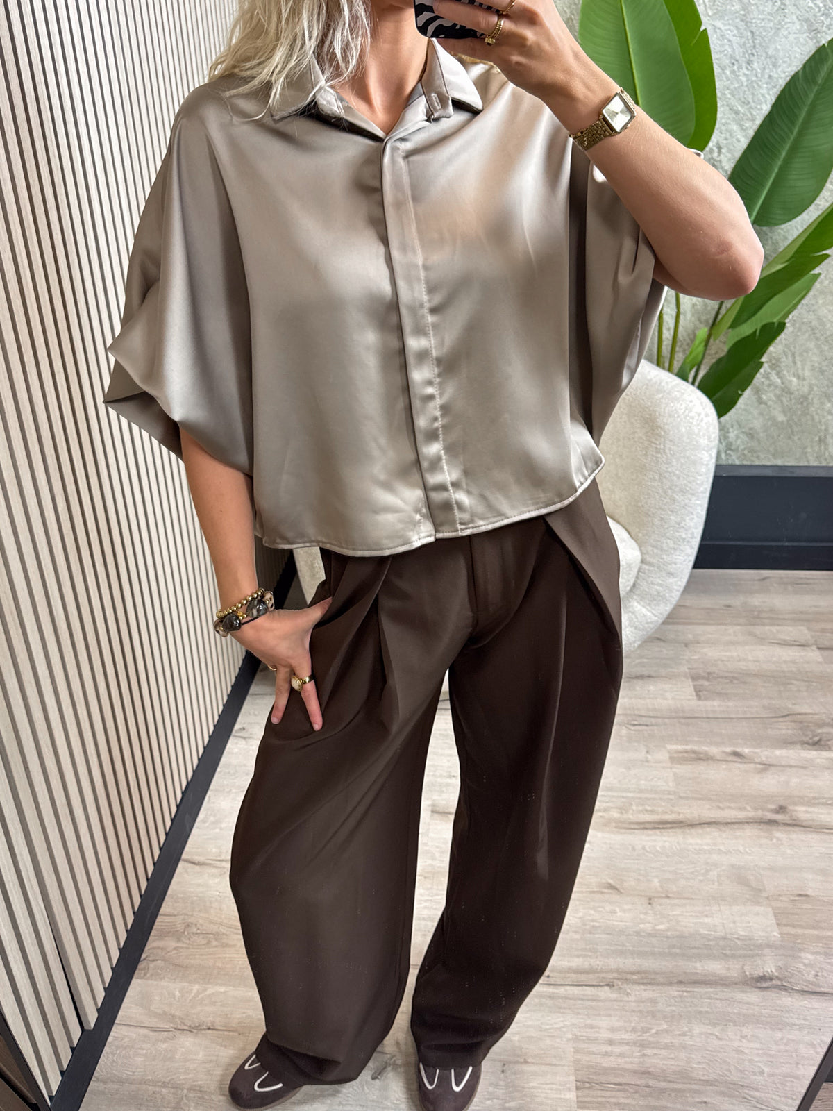 Satijnen Blouse