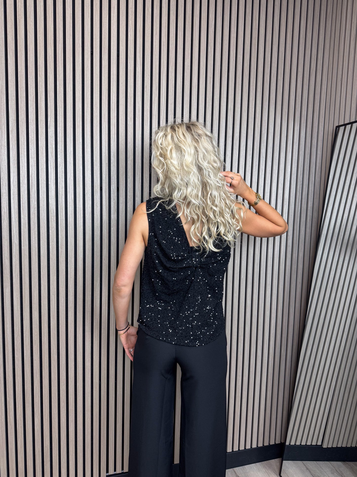 Glitter Top Met Strik