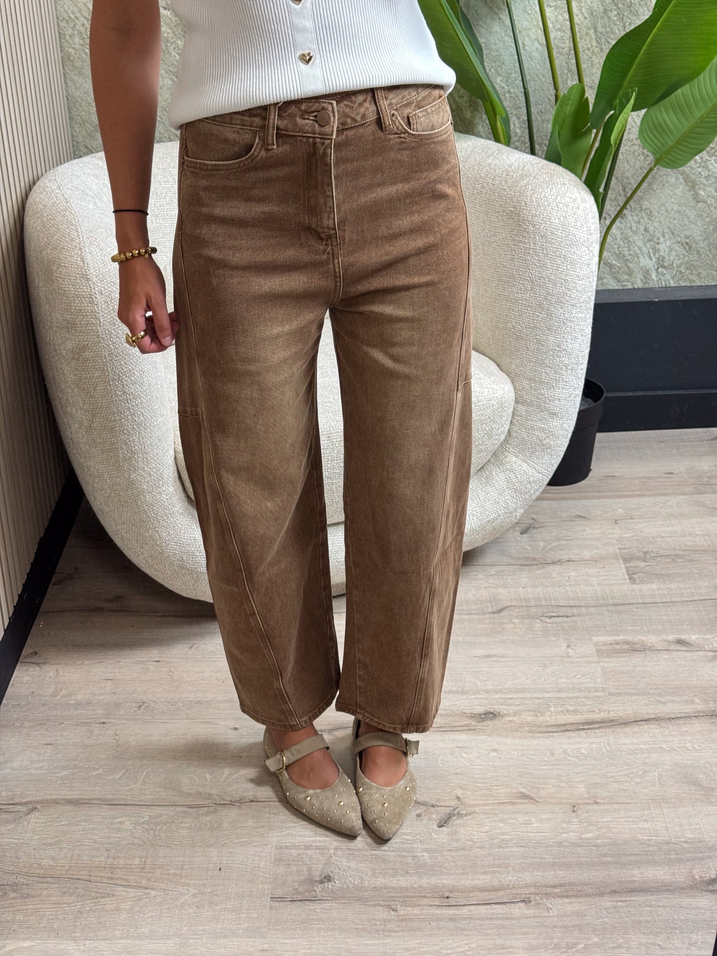 Balloon Jeans - Roestbruin