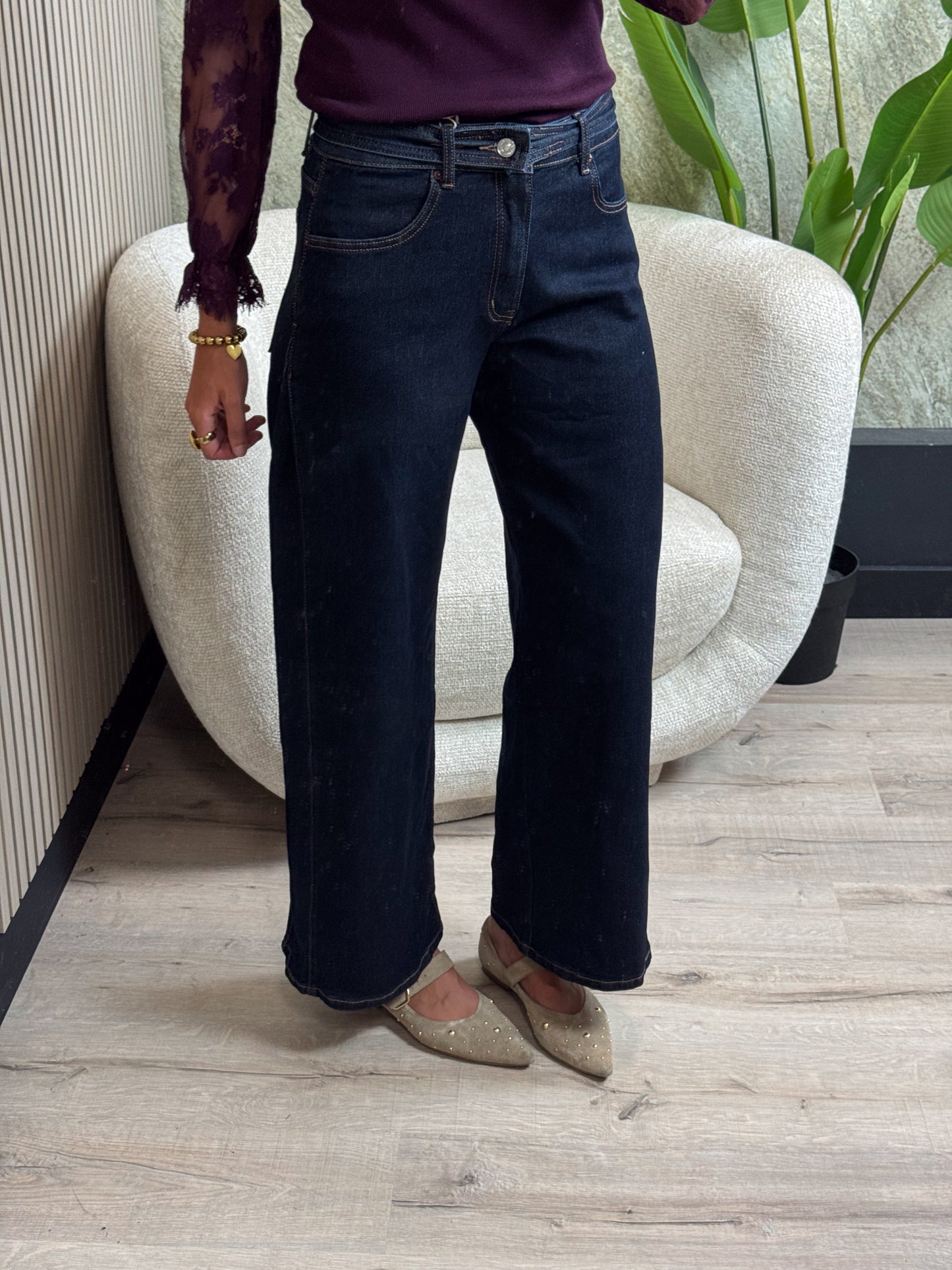 Jeans met Plooien