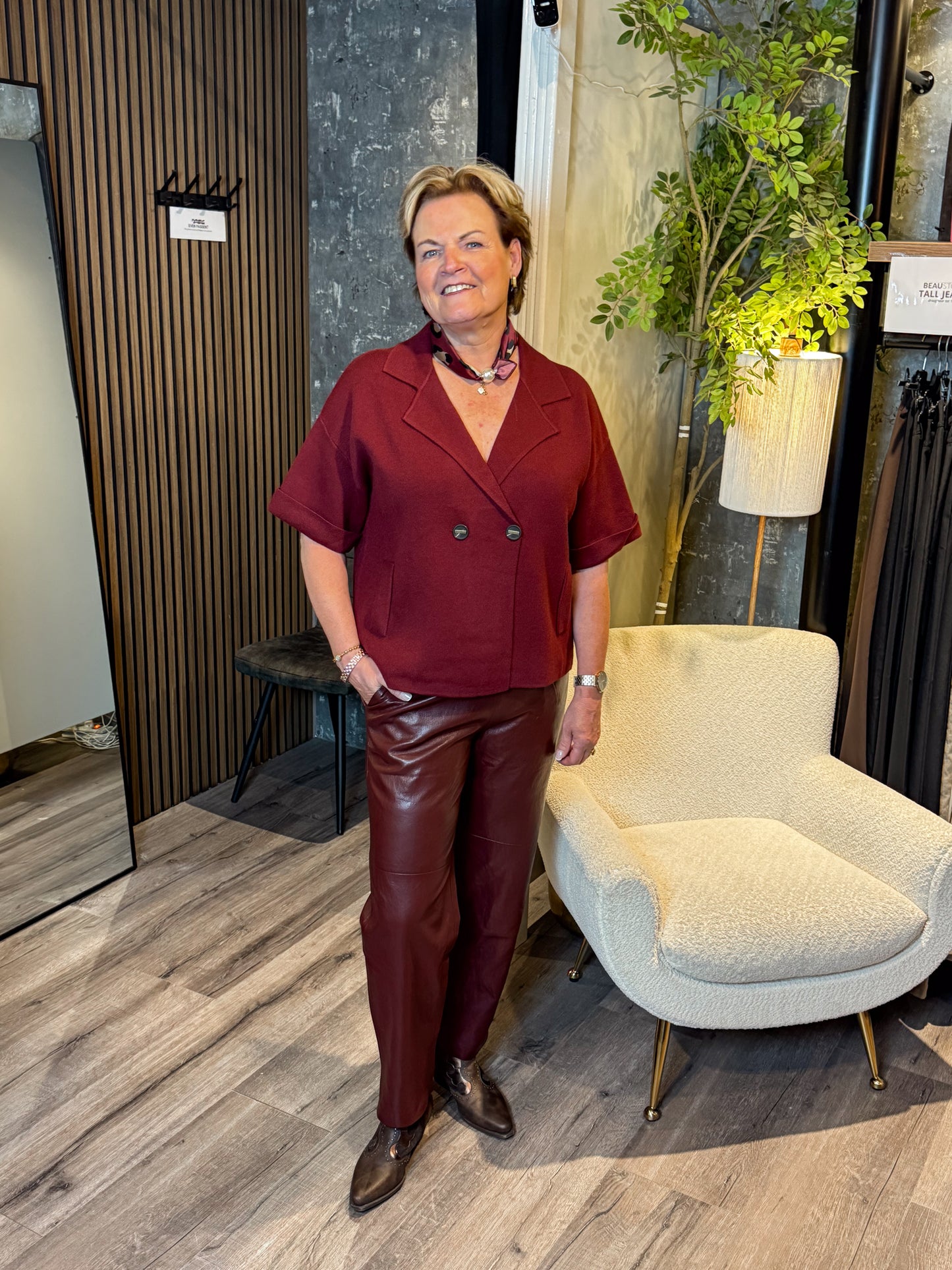 PU Leather Broek