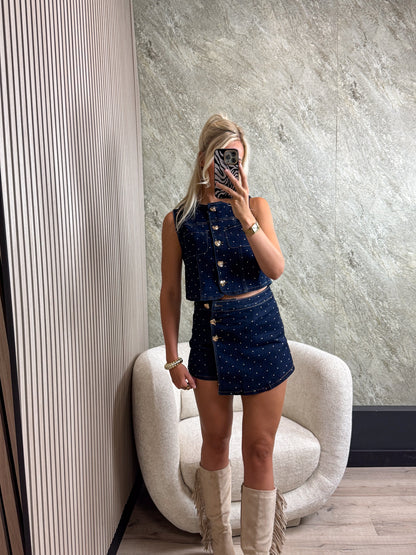 Denim Skort