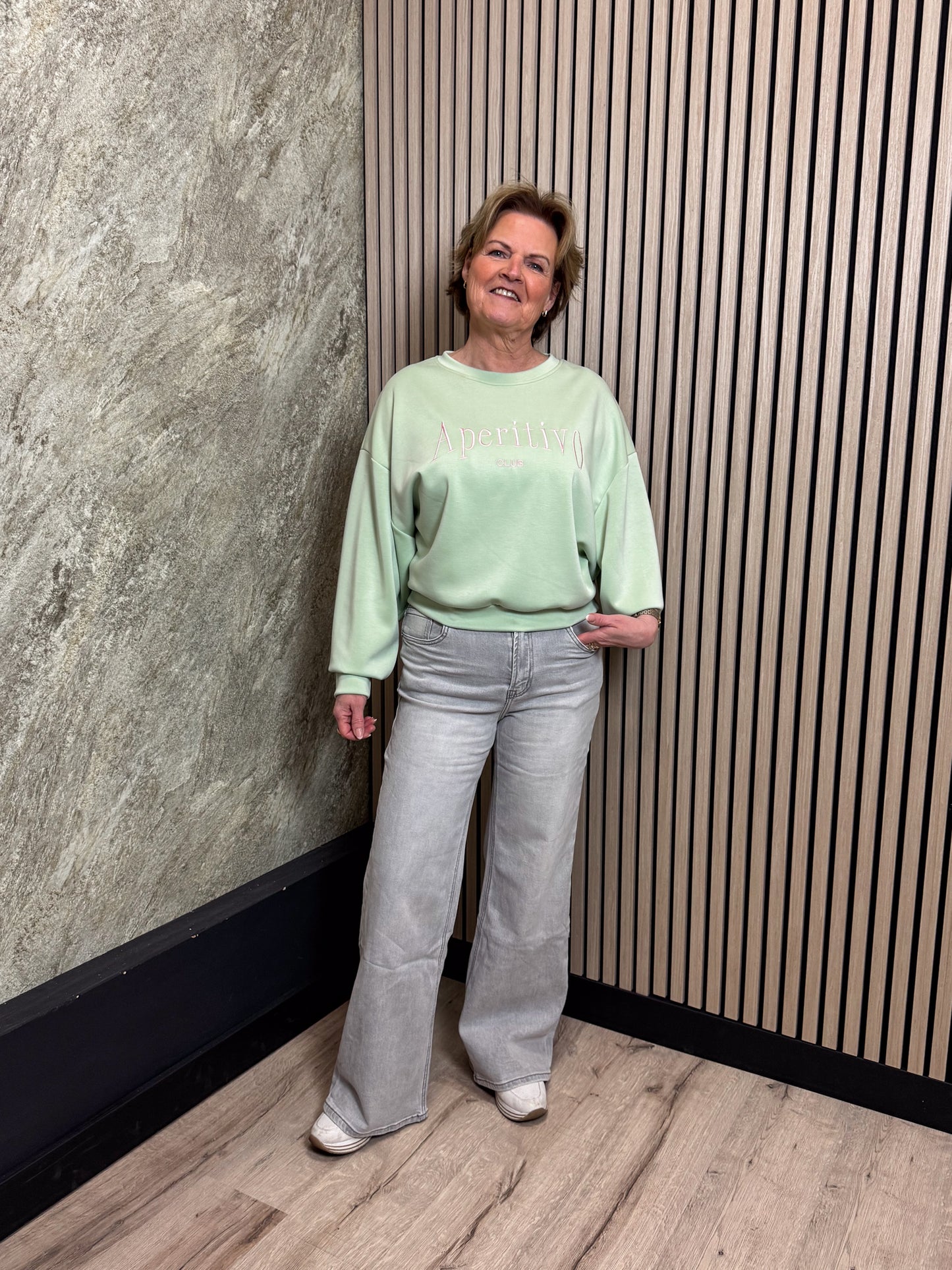 Wide Leg Jeans - Grijs