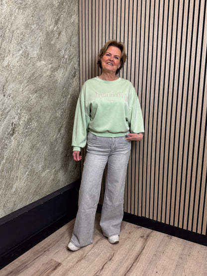 Wide Leg Jeans - Grijs