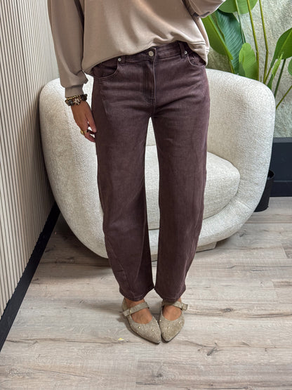 Balloon Jeans - Plum denim