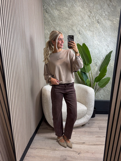 Balloon Jeans - Plum denim
