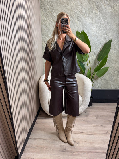 Leather Jort
