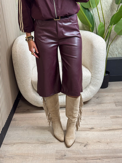 Leather Jort