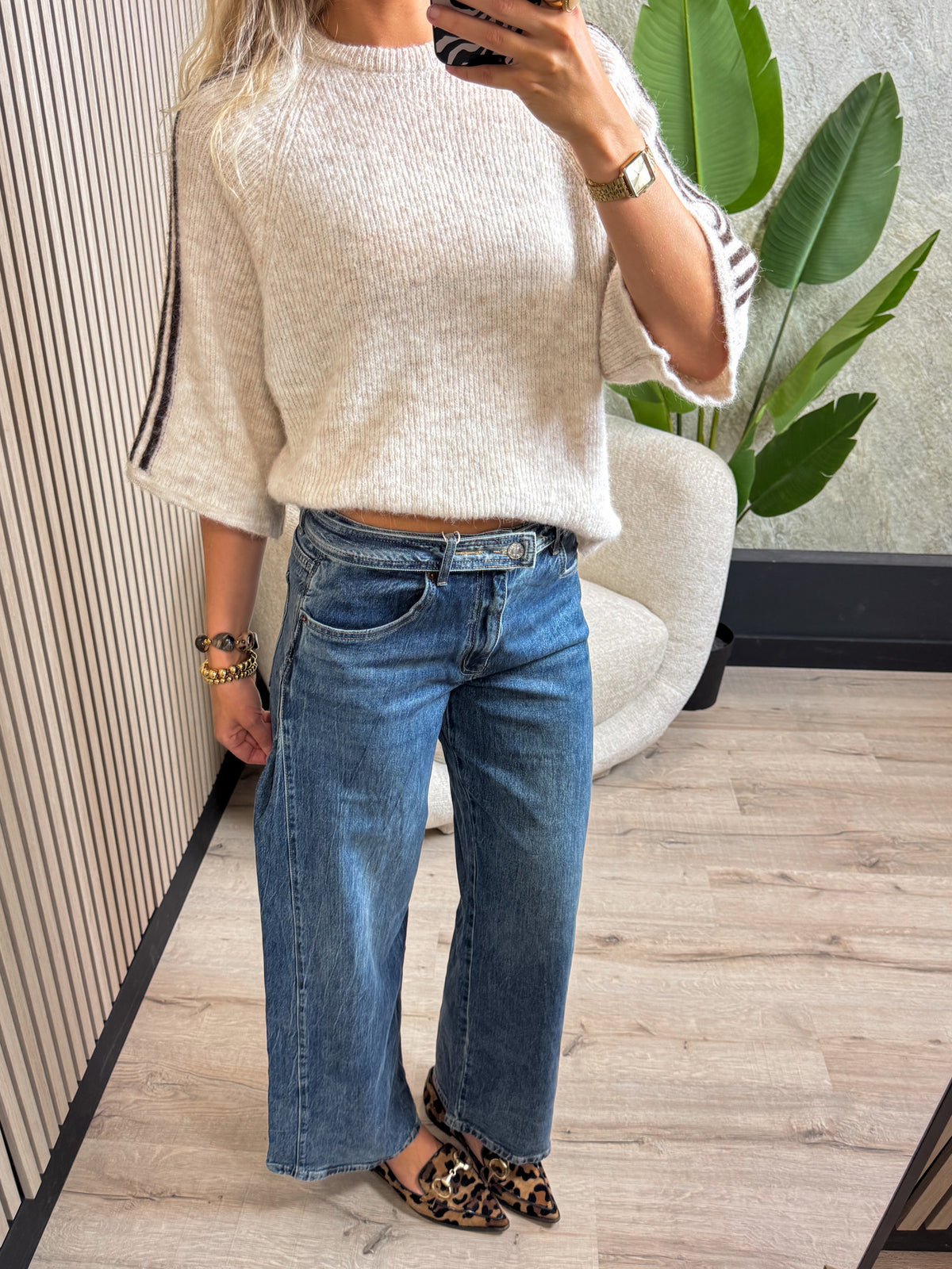 Jeans met Plooien