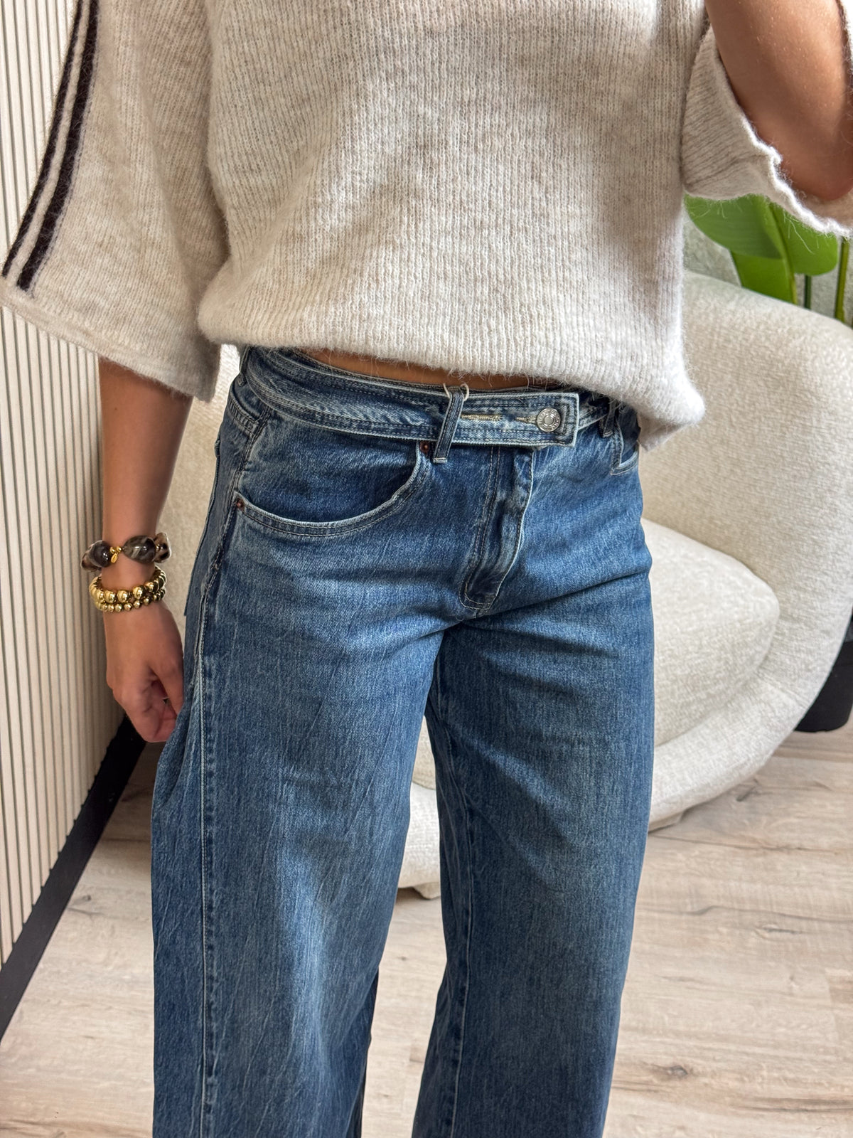 Jeans met Plooien