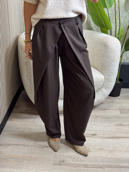 Pantalon met overslag