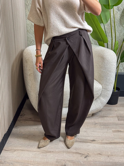 Pantalon met overslag