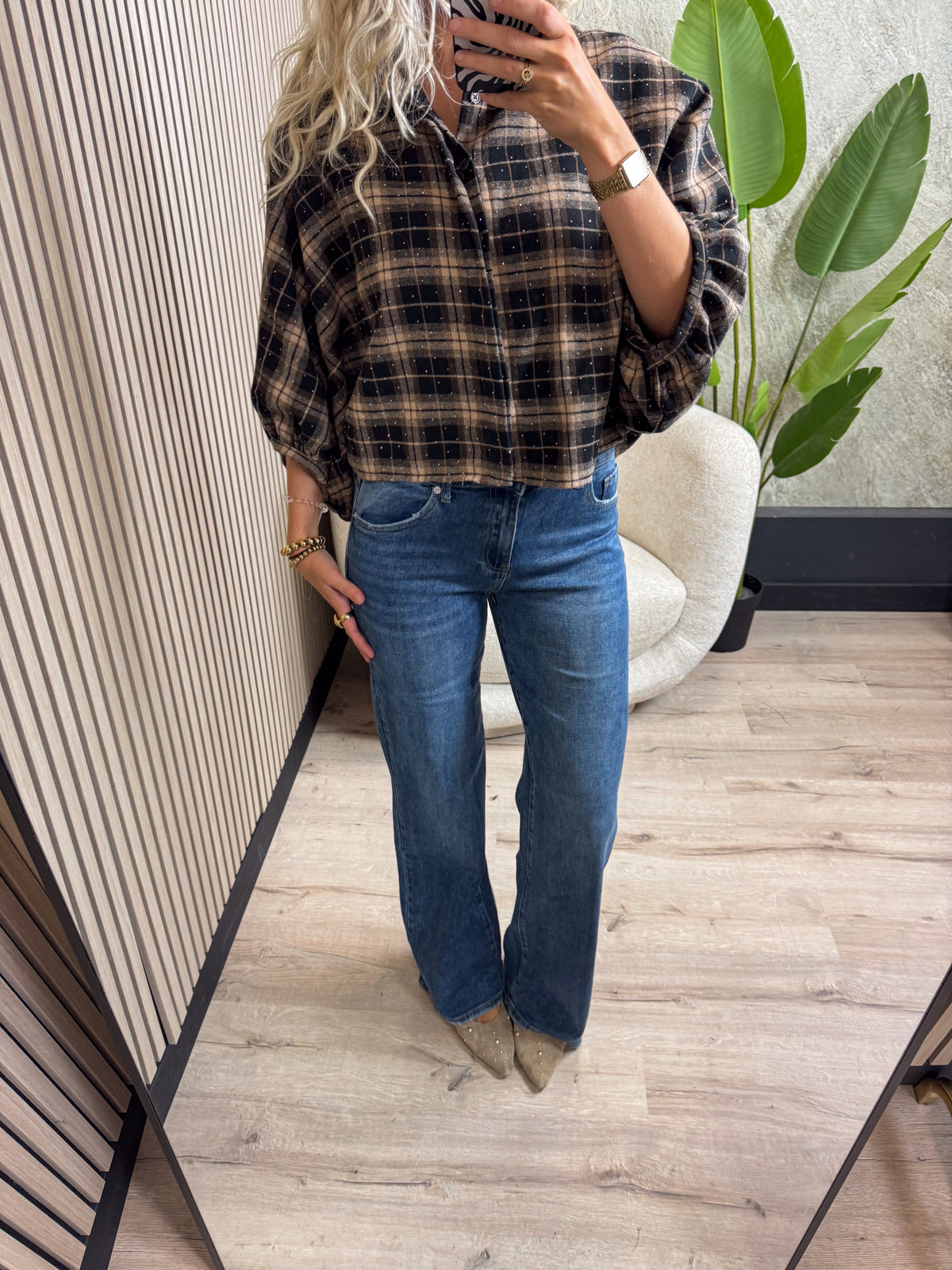 Tall Wide Leg Jeans - Blauw