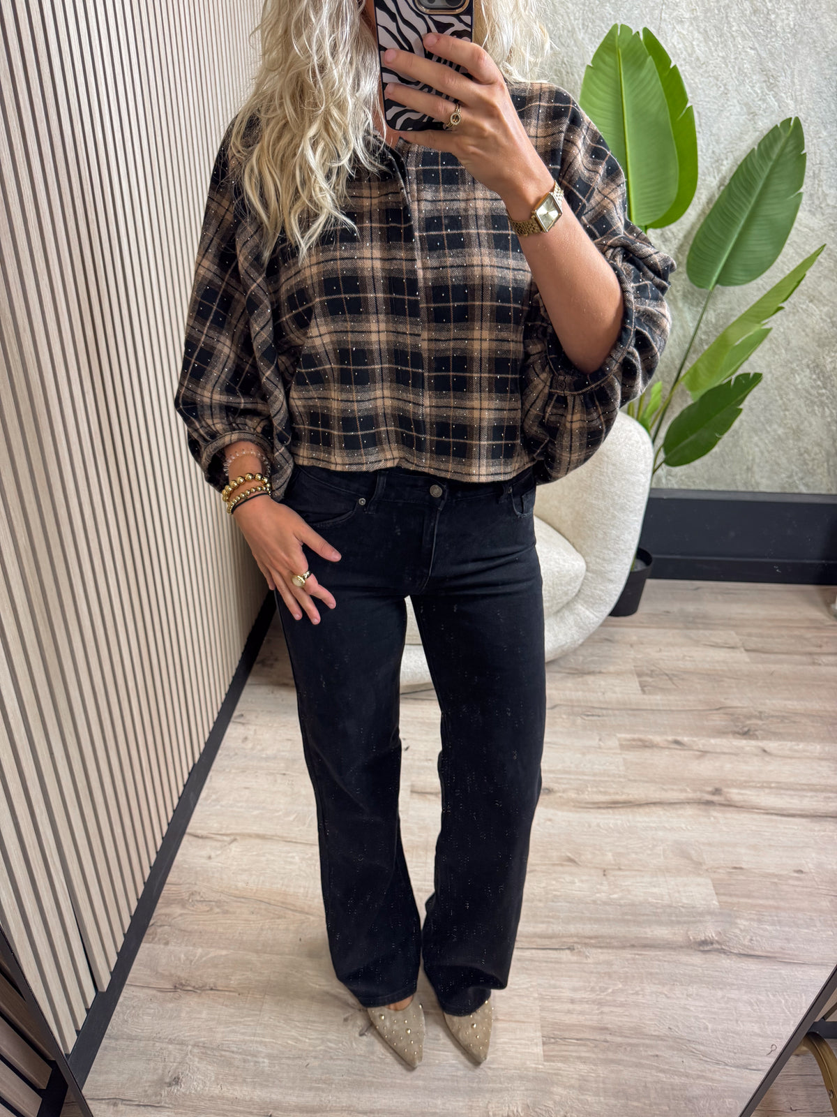 Tall Wide Leg Jeans - Zwart