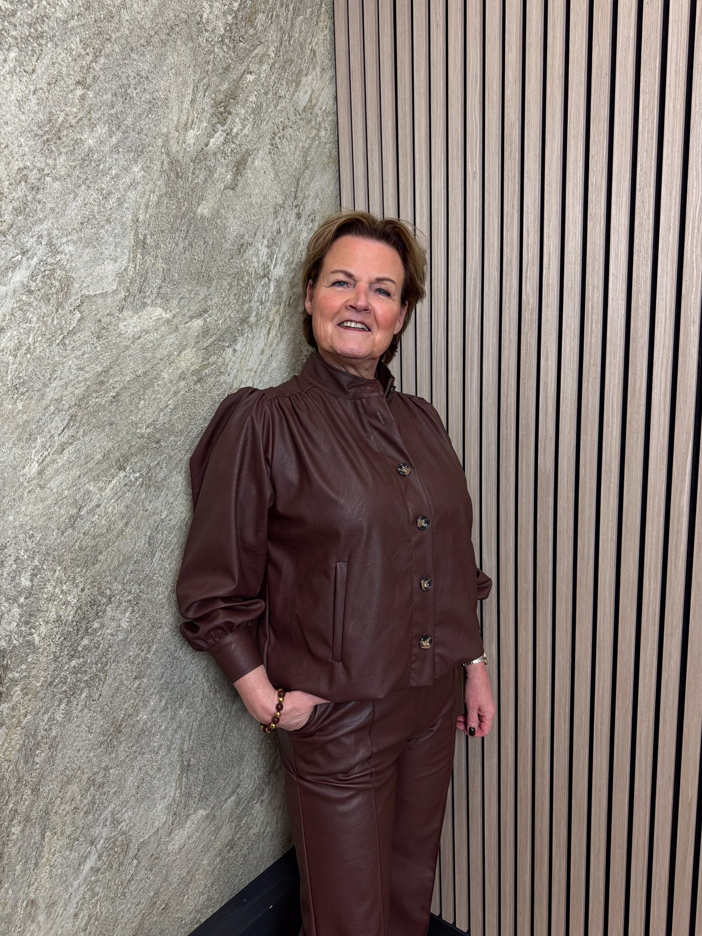 Lederlook Jasje
