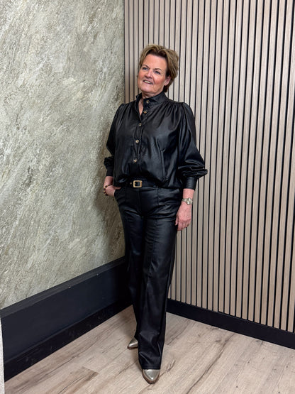 Lederlook Broek