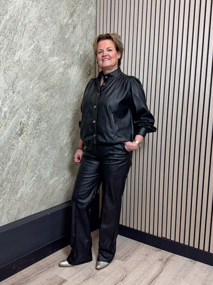 Lederlook Broek