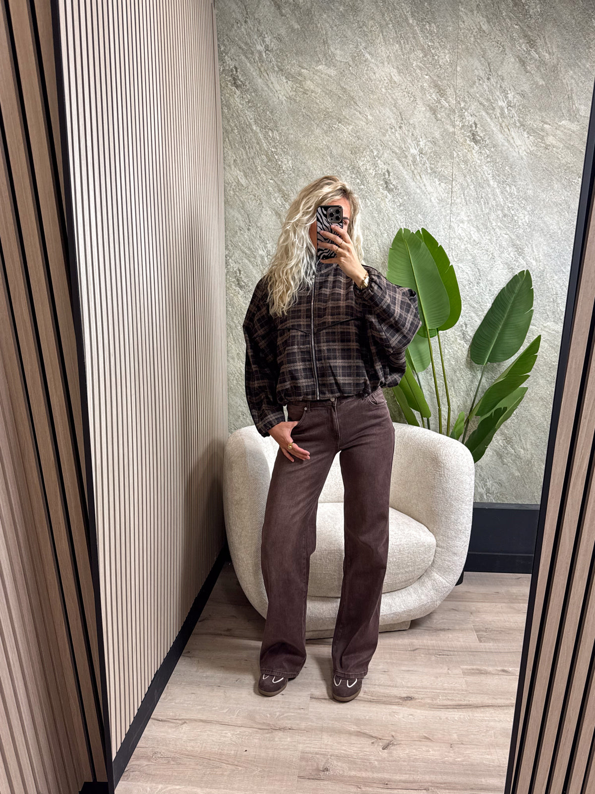 Tall Wide Leg Jeans - Plum Denim