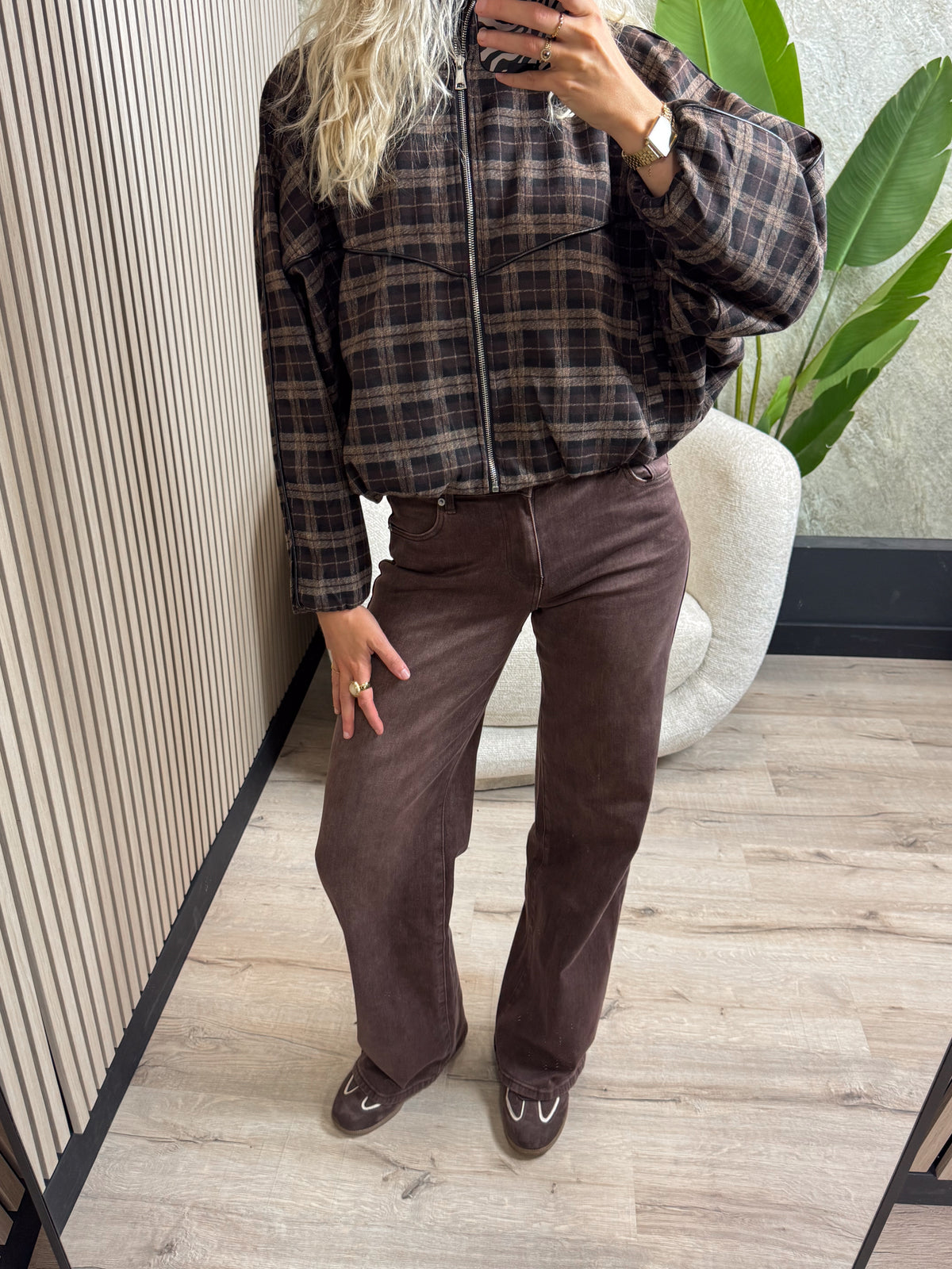Tall Wide Leg Jeans - Plum Denim