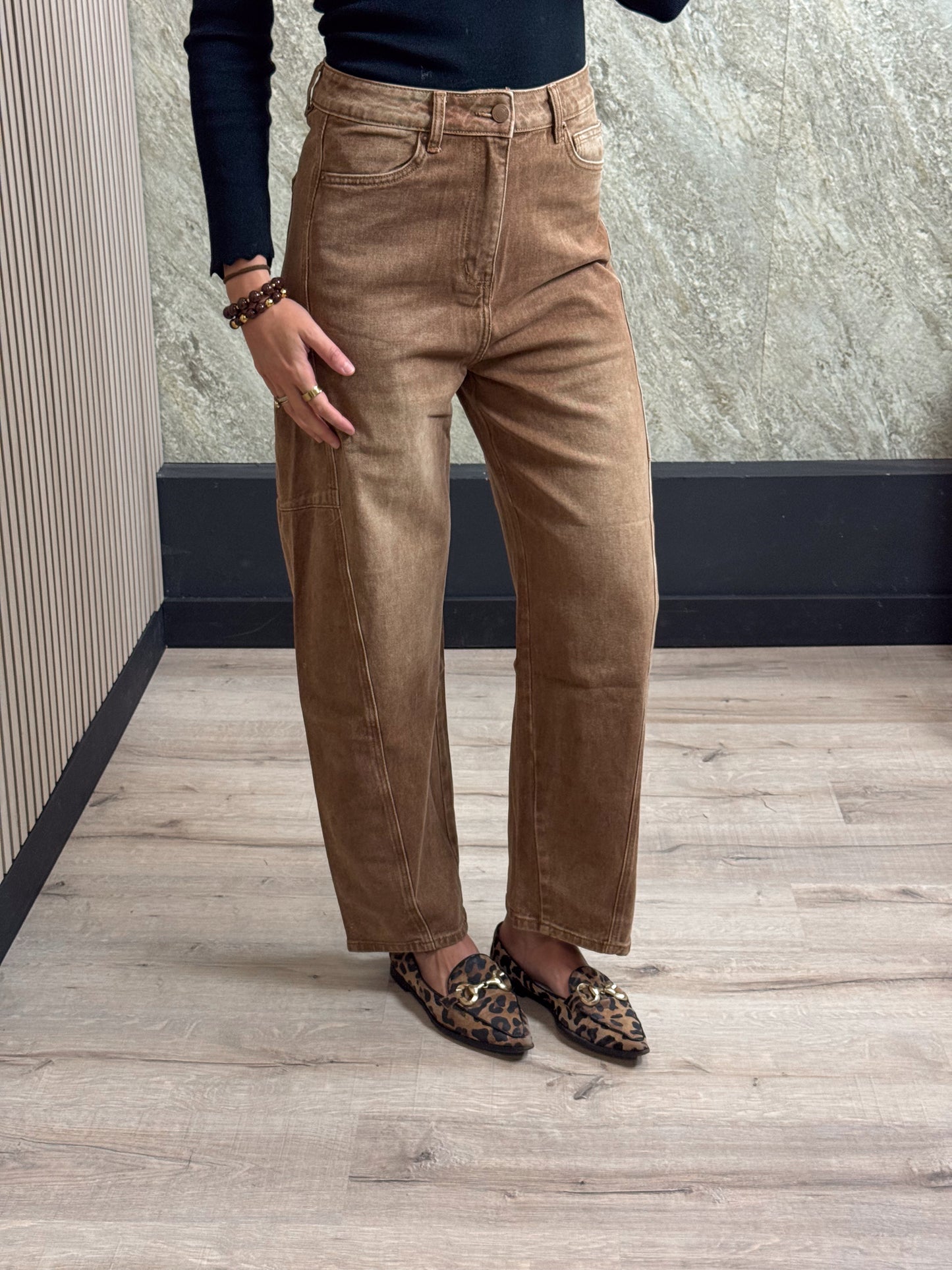 Balloon Jeans - Roestbruin