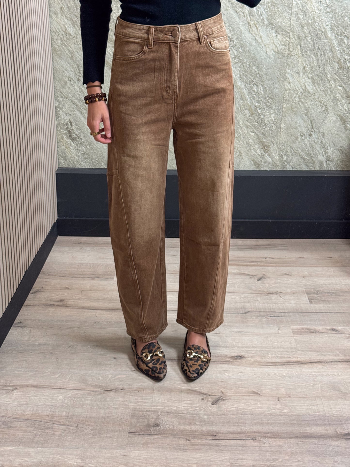 Balloon Jeans - Roestbruin