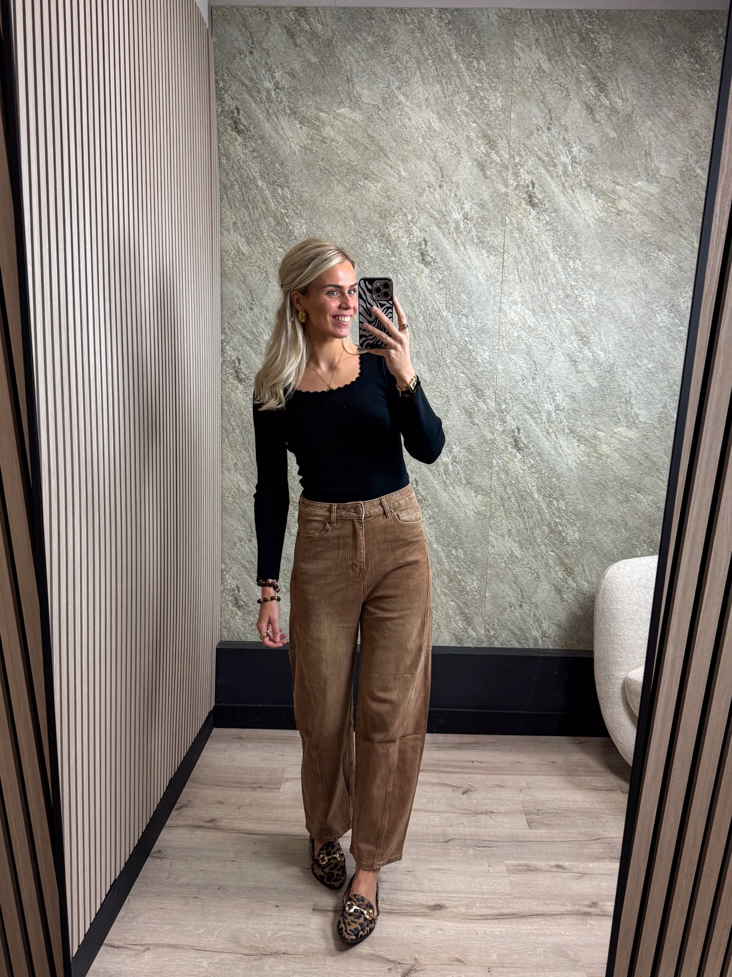 Balloon Jeans - Roestbruin