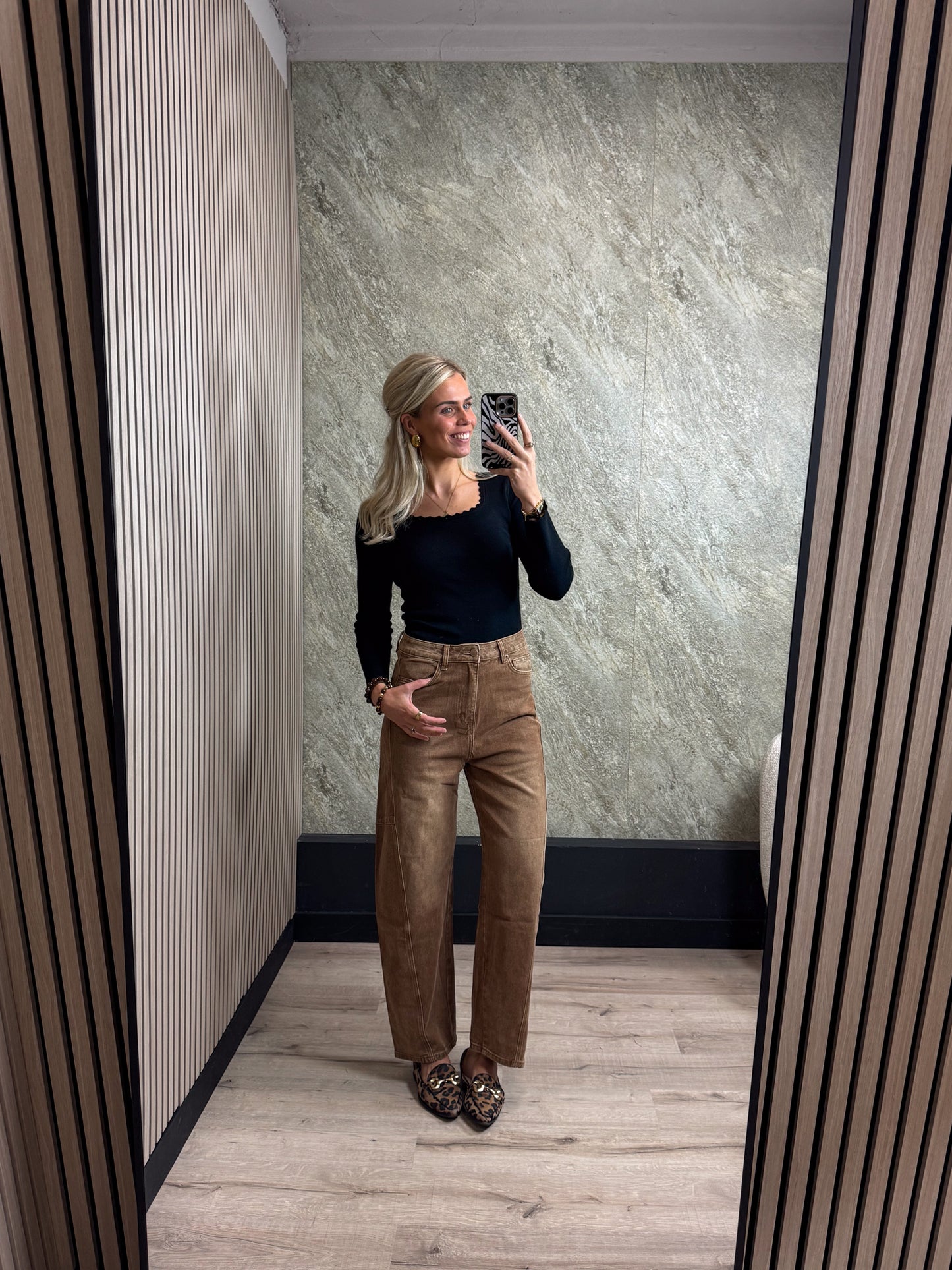 Balloon Jeans - Roestbruin