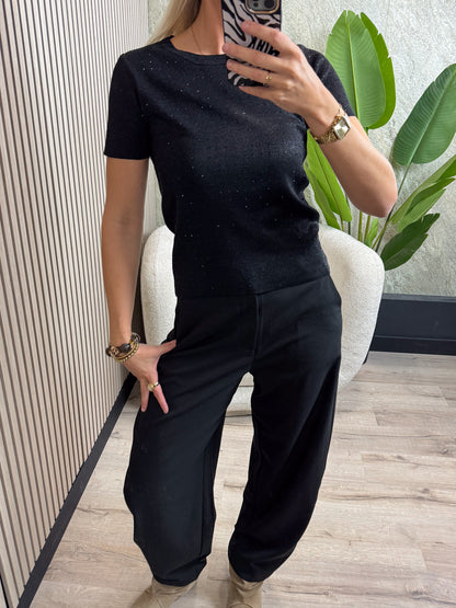 Barrel Pantalon - Zwart