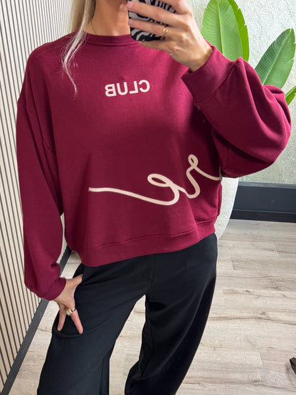 Trui Nola - Bordeauxrood