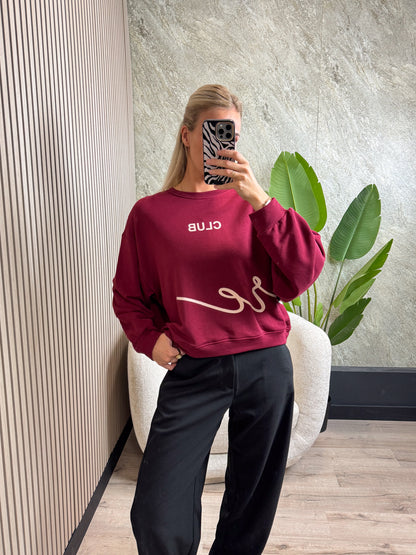 Trui Nola - Bordeauxrood