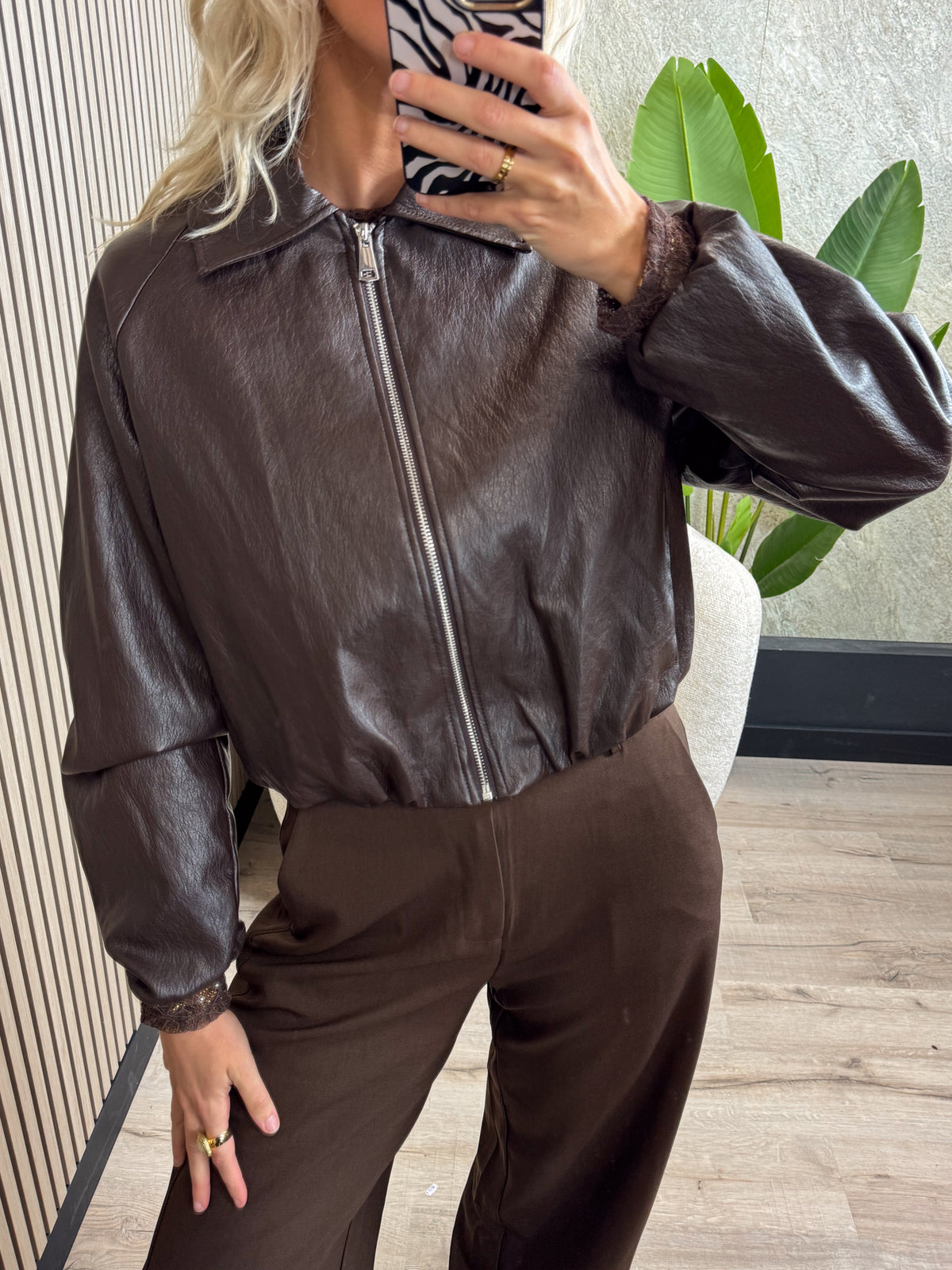 Leren Jasje - Bruin