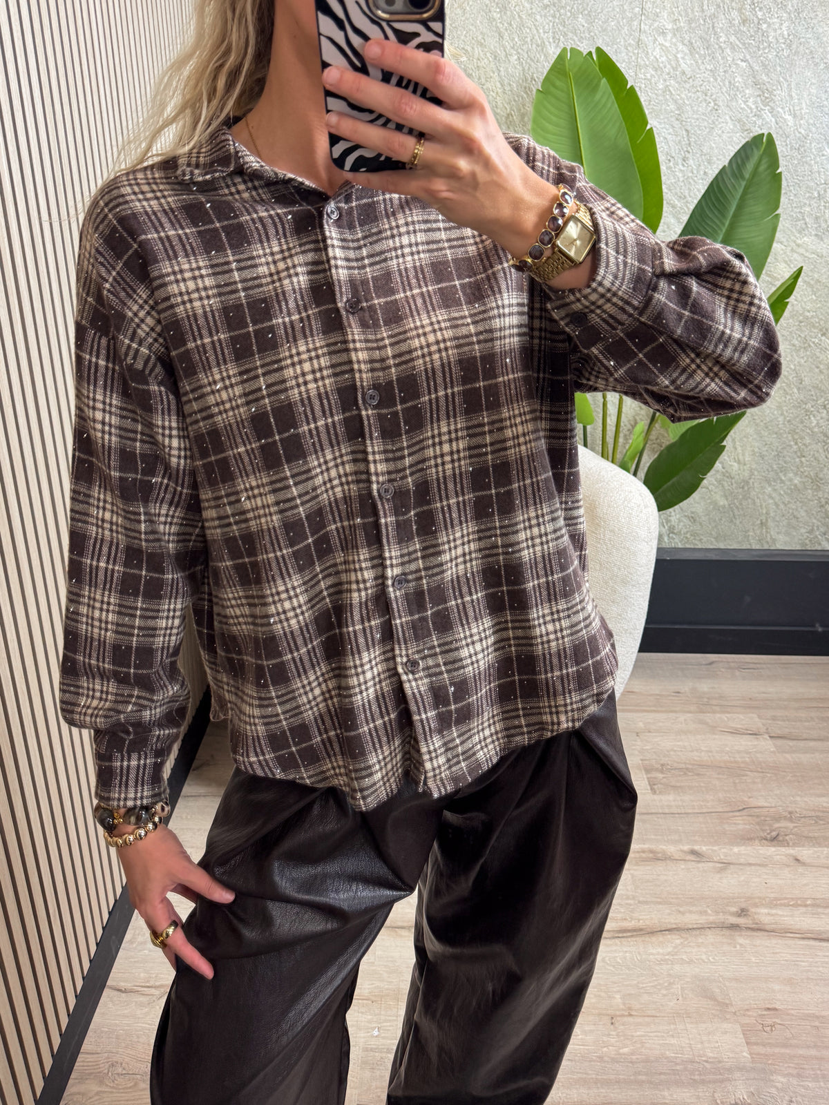 Blouse met Glitters