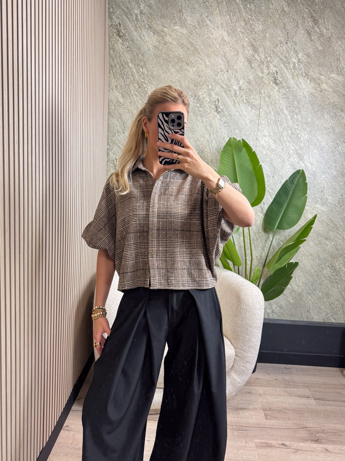 Blouse Fae - Bruin