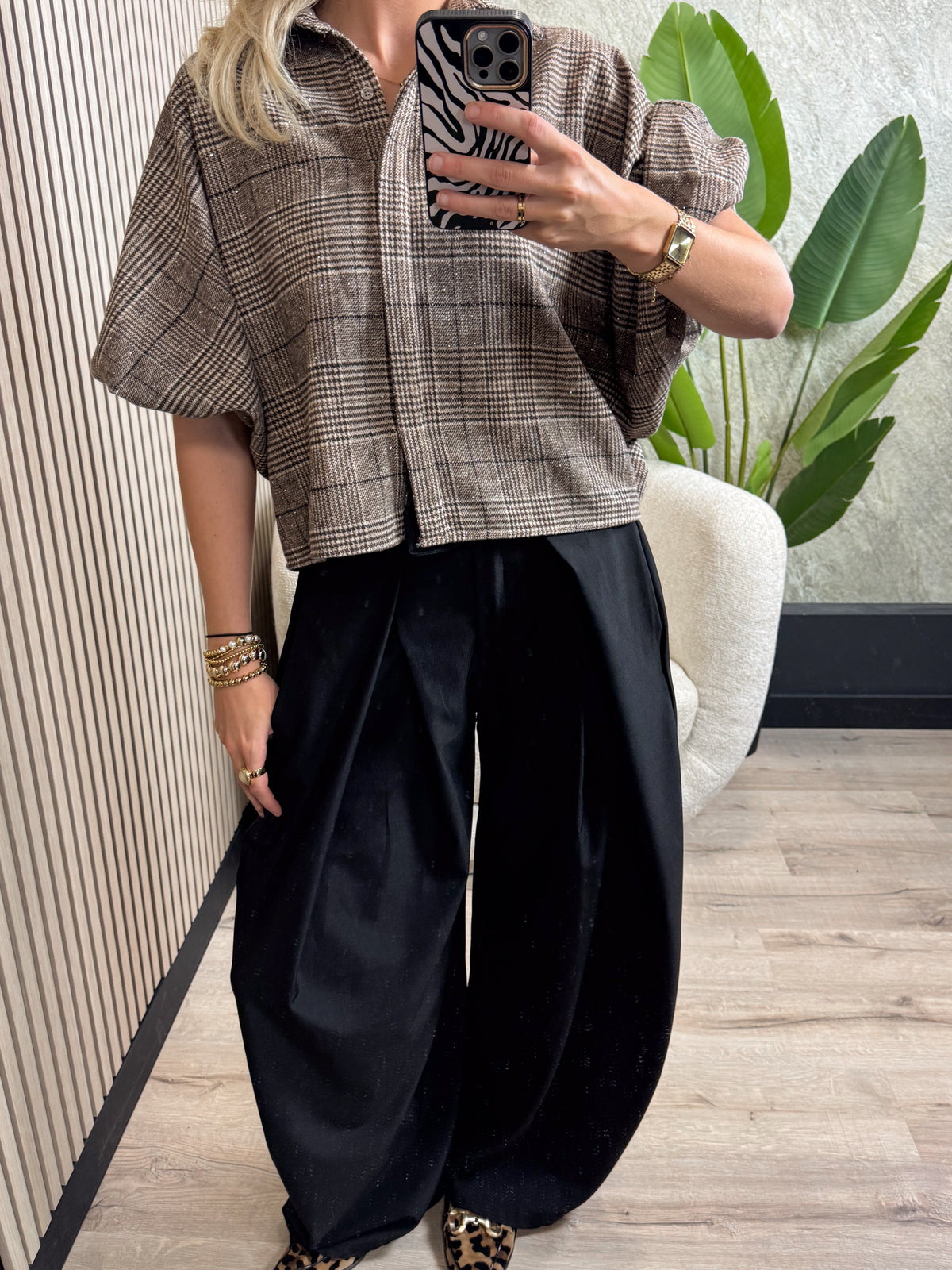 Blouse Fae - Bruin