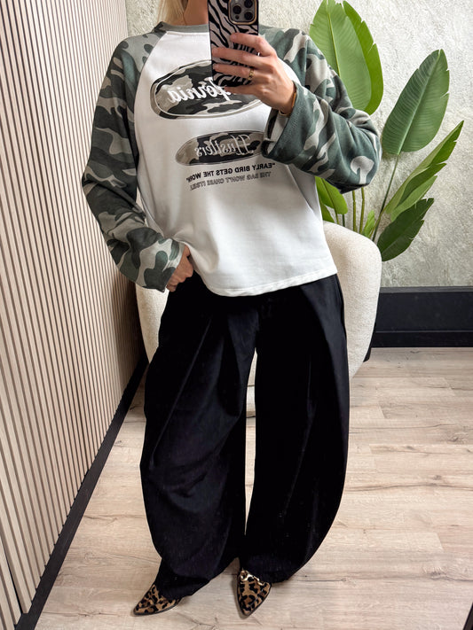 Longsleeve California - Army print