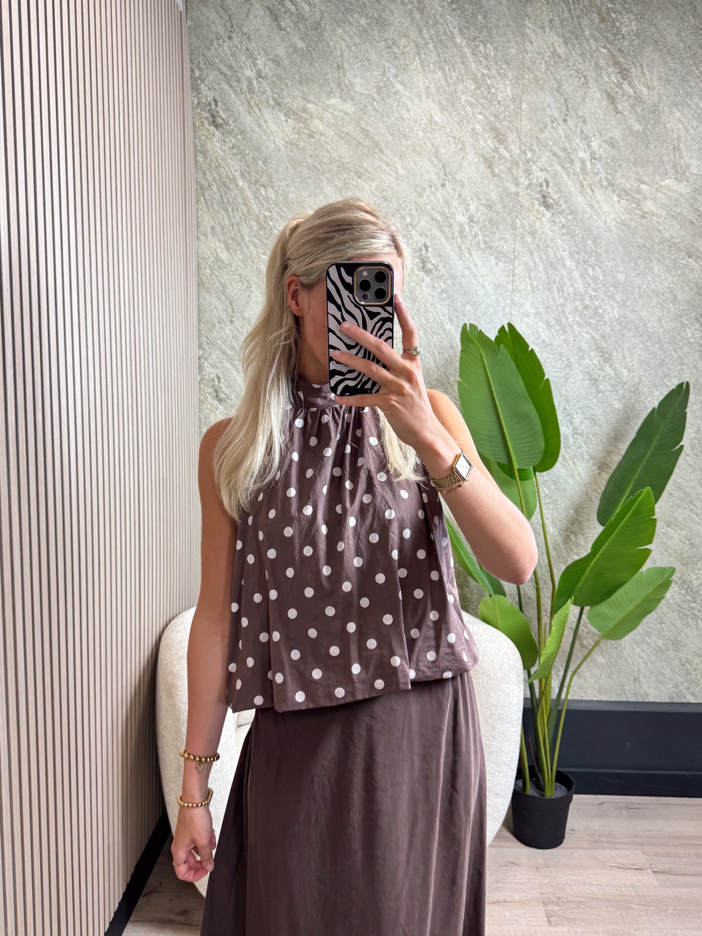Polkadot Haltertop