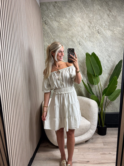 Off-shoulder jurk