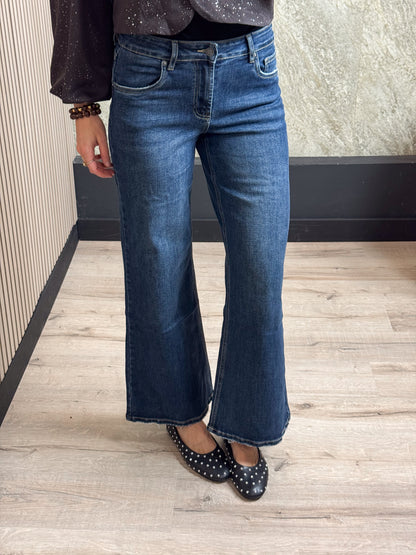 Wide Leg Jeans - Denim