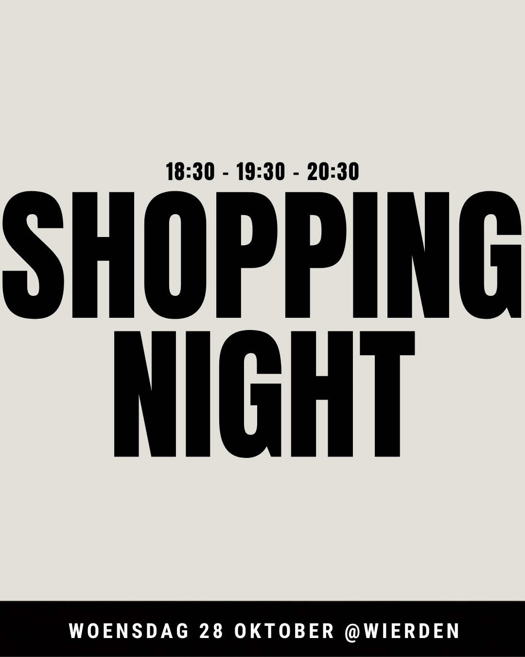 Shopping Night 28 Oktober - Wierden